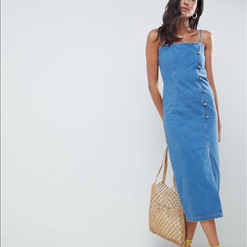 ASOS Denim Button Down Dress
